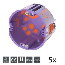 PRIMO Qnect Hohlwand Schallschutz Geräte-V-Dose 62 mm 5 Stück P201-02