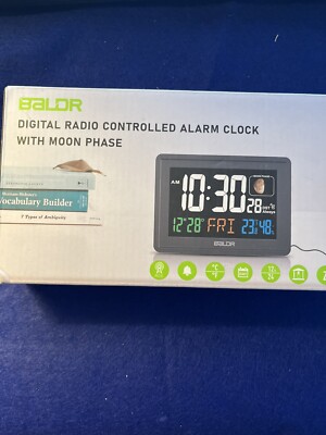 Baller Atomic Clock Digital Large Display With Temperature Indoor NIB