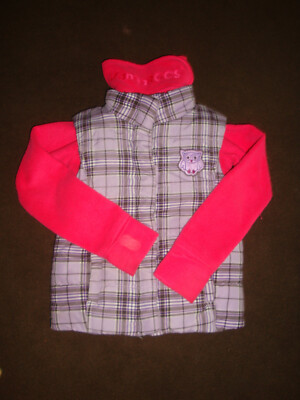 WESTE * Gilet * lila kariert * Fleecejacke * pink Gr. 116 * dopodopo * KangaRoos