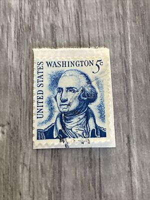 1967 GEORGE WASHINGTON 5 CENT BLUE Postage Stamp Vintage Rare | eBay