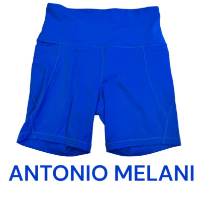 Antonio Melani Active Power 6'' High Waisted Side Pocket Coordinating Bike Shorts