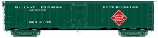 Atlas HO REA Steel Express Reefer REA -REA - Mid 1950s Scheme 2 Dark Green/Whit