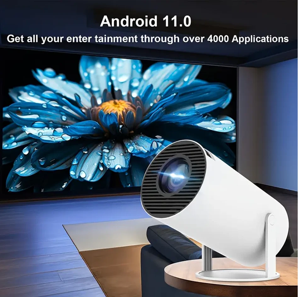 MINI PROJECTOR W/ANDROID 11 HD DUAL WIFI6 5G+2.4G, 720P (Bright Lite-Low Price!) - Image 2 of 4
