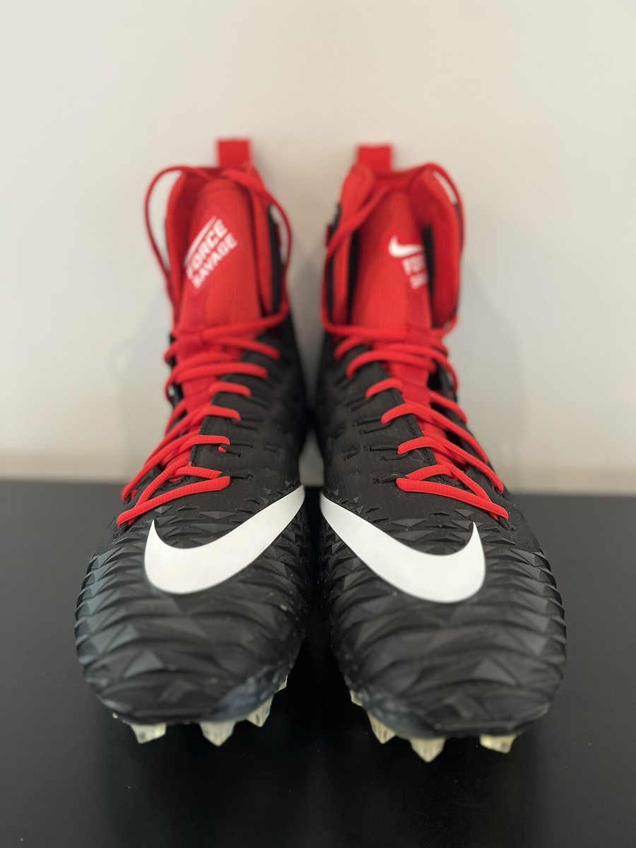 Size 15 Nike Force Savage Elite TD Football Cleats 918345-012 Black Red Size 15 Nike Force Savage Elite TD Football Cleats 918345  main image 3