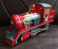ancien jouet en tôle locomotive Fairyland DAIYA Japan train rétro vintage 50 60s