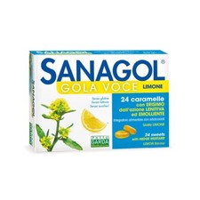 Phyto Garda Sanagol - Gola Voce Caramelle al Limone, 24 Caramelle