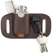 Gentlestache Leather Sheath for Zippo, Leather Zippo Pouch Case, Leather Case Co