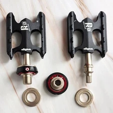 Wellgo QRDII C006 Removeable Pedals, Aluminum 6061 CNC, Black - 1 pair