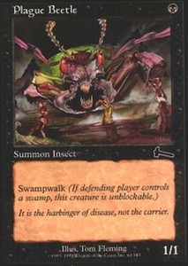 Plague Beetle x4 - Urza's Legacy - NM-Mint, English - Urza's Legacy