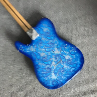 Factory Blue Paisley TL Electric Guitar 6 Strings Maple