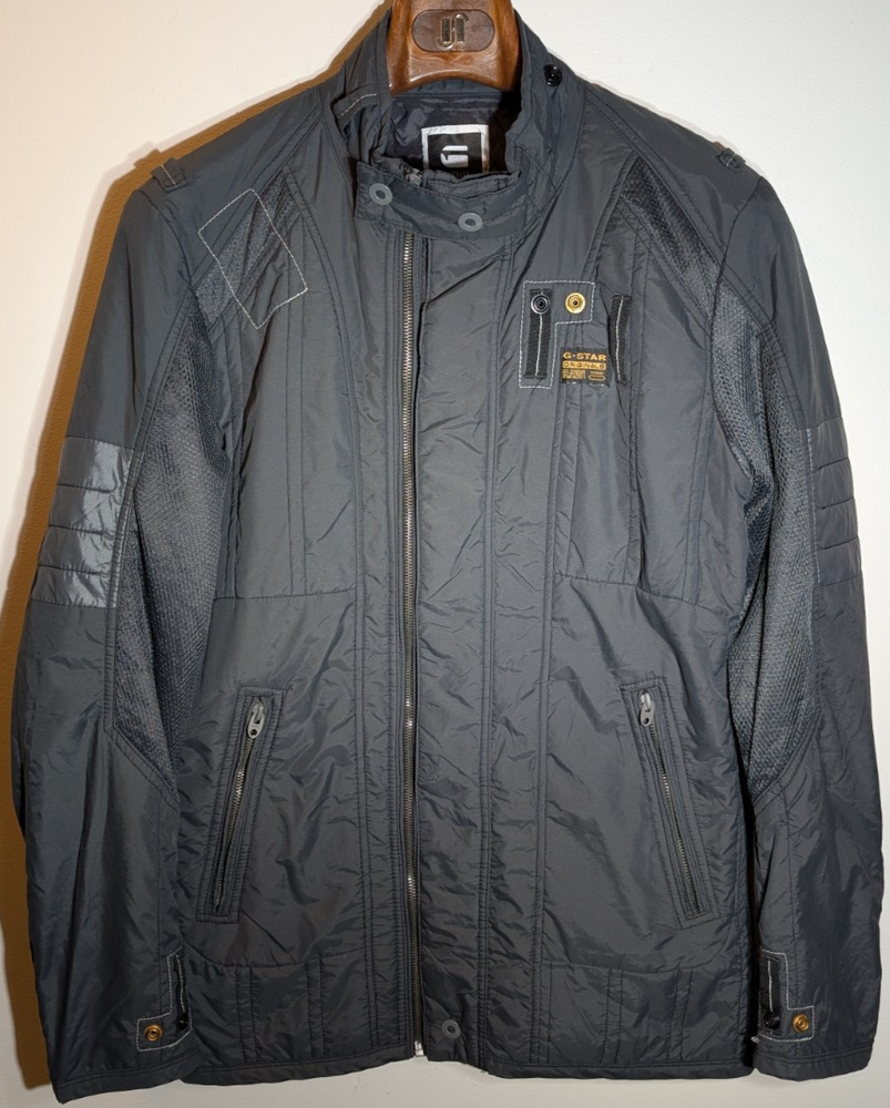 G-Star Modern Flight Grey Overshirt Jacket for Men Size Large  