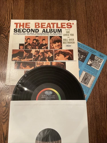 BEATLES 1964 ORIGINAL MONO LP SECOND ALBUM CLEAN PLAY Very NICE! (RR)