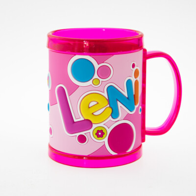 John Hinde Namensbecher fuer Kinder Name Leni
