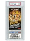 Stephen Curry Autographed 2015 Playoffs Round 2 Game H Ticket PSA 8 PSA/DNA 10