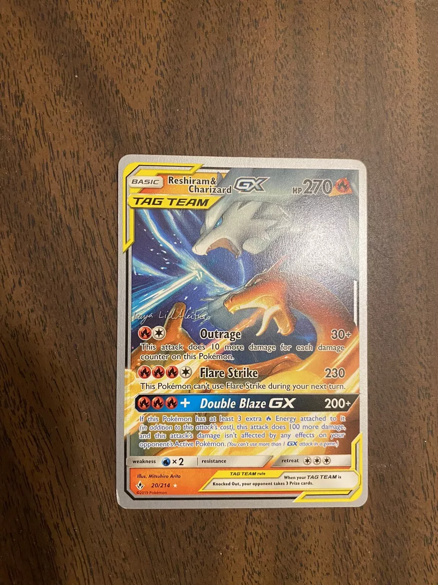 Reshiram & Charizard GX 20/214