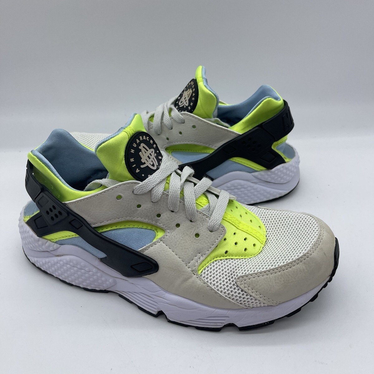 Nike Air Huarache Men's Size Training Sneakers 318429‌-‌107 Off White  Volt