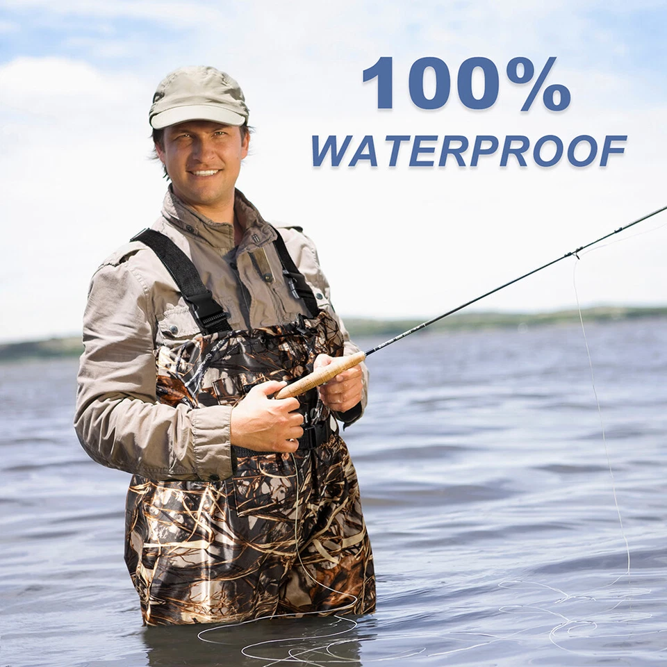 Anti-Abrasion Chest Waders - PVC/Nylon Waterproof for Hunting & Farming - Image 3 of 4