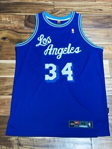 shaq throwback lakers jersey