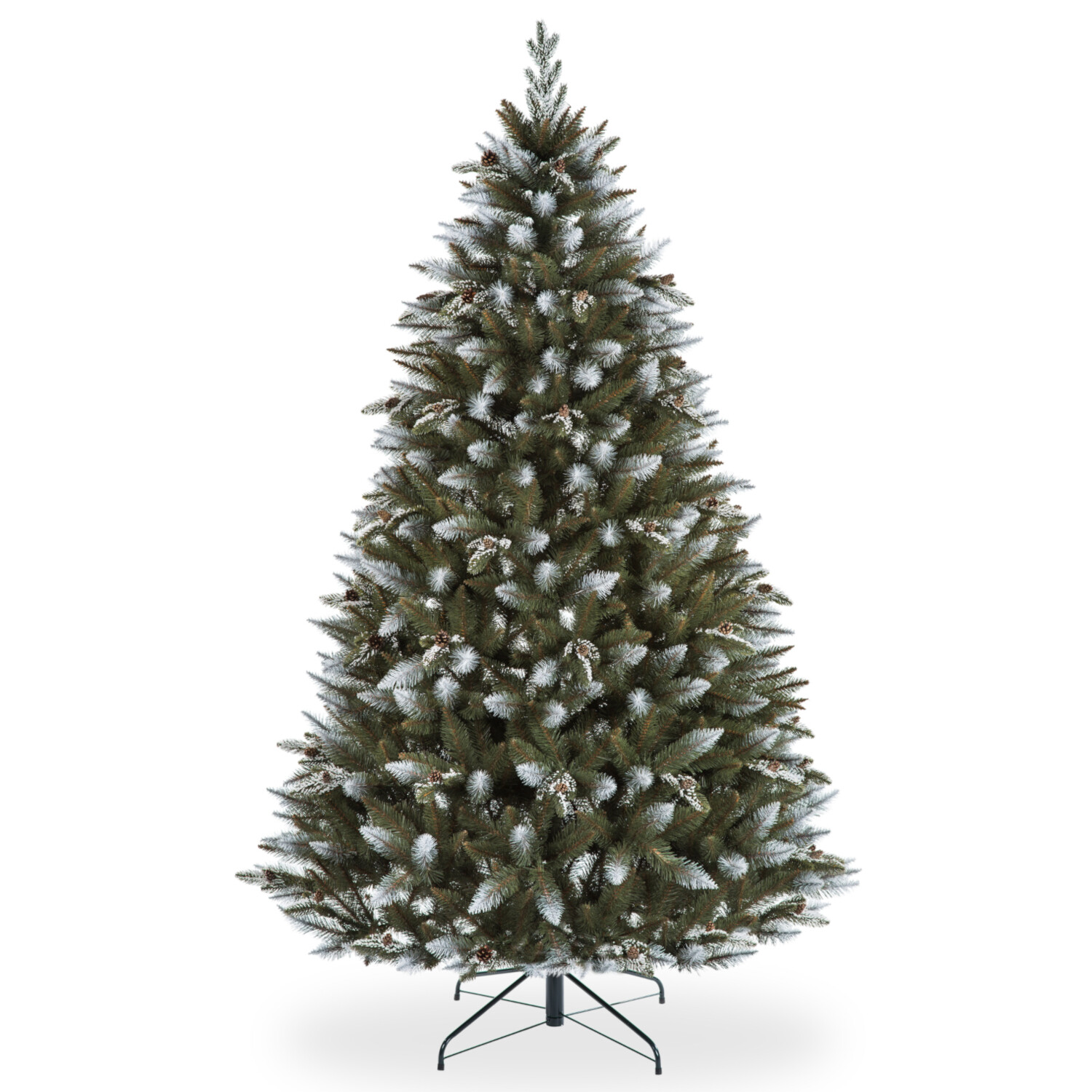 Sapin de Noël en PVC Épicéa enneigé 250 branches pour décoration