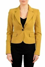 Just Cavalli Brown One Button Women's Blazer US S IT 40
