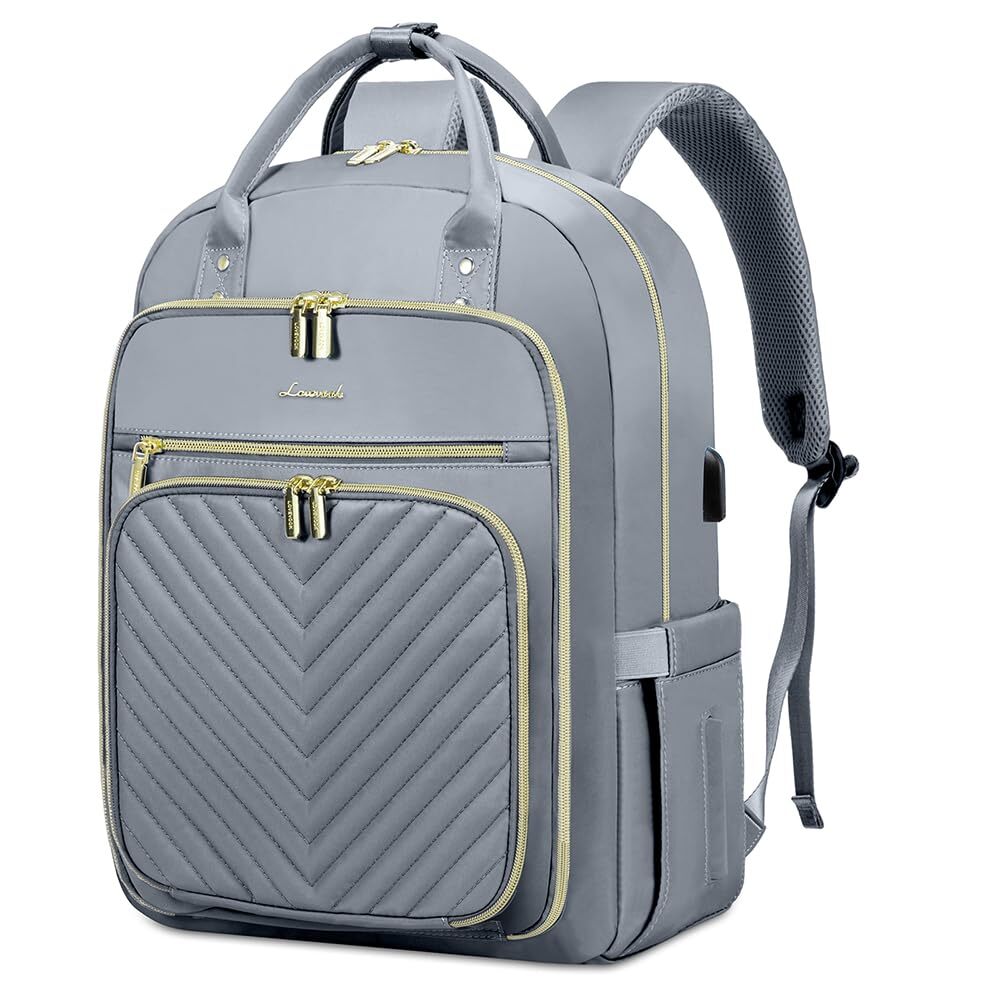 Stylish Water Resistant Laptop Backpack for Women Travel Work Purse-image