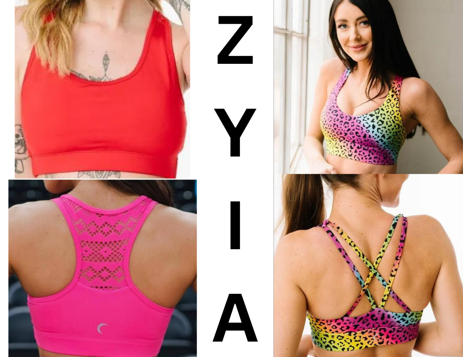 ZYIA, Other, Hot Pink Light N Tight Strappy Bra Large