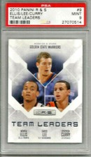 2010 Panini Rookies and Stars Stephen Curry/ Ellis/ Lee Team Leaders PSA 9