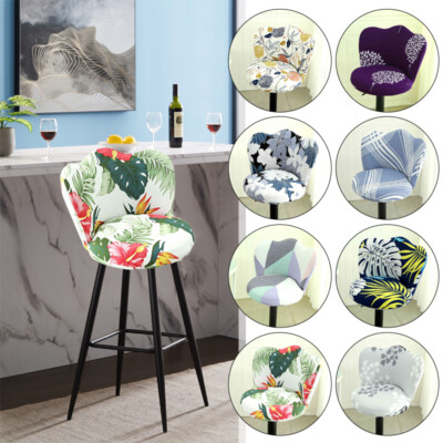 Elastic Bar Stool Cover Dining Chairs Spandex Makeup Nail Salon Seat  Slipcover