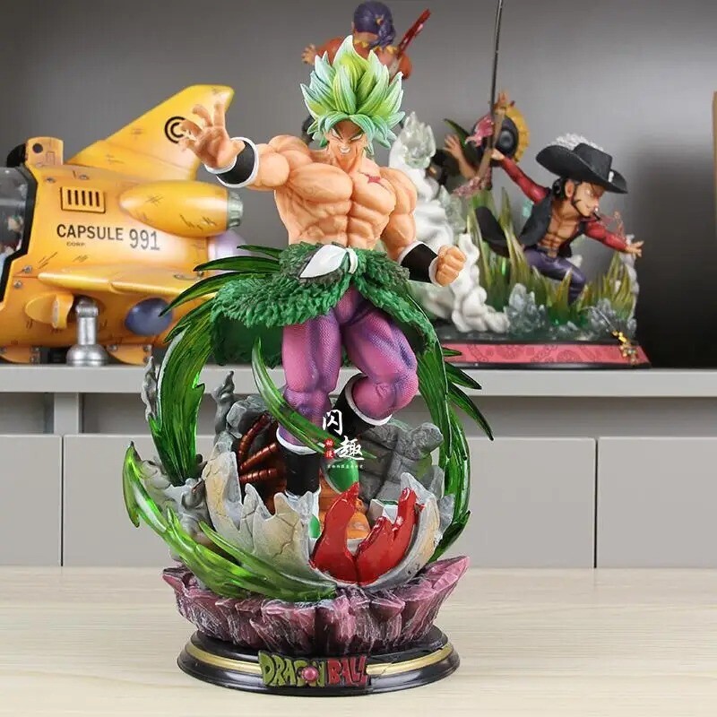 ✅ Figurine Broly SSJ Berserk Dragon Ball Super DBZ 30cm Statue Manga