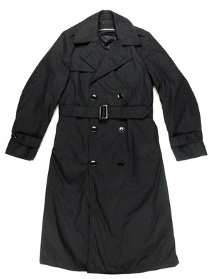 US Military Army Black 385 Mans All Weather Trench Rain Coat Liner 38 L Long EUC | eBay