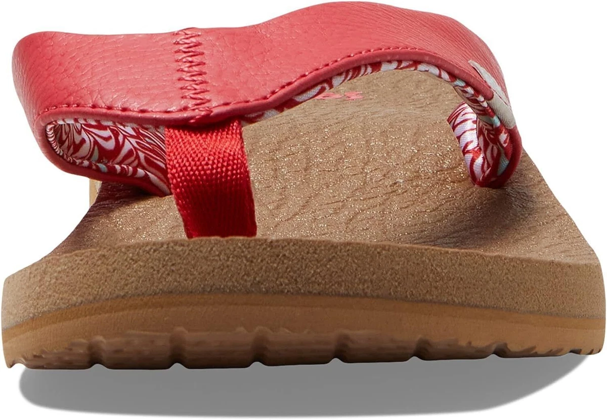 Sanuk Yoga Mat Bittersweet Red Women s Flip Flop Sandals 1139334