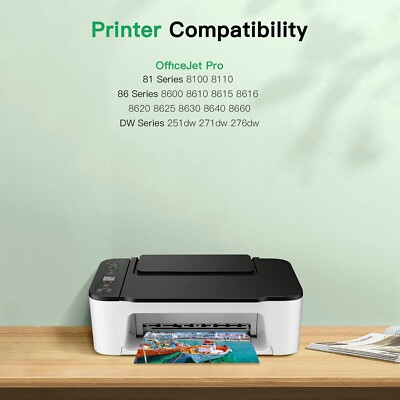 Lot De 4 Cartouches 950XL 951XL Compatibles HP – Noir, Cyan, Magenta, Jaune – Pour Officejet Pro 8620, 8610, Etc.