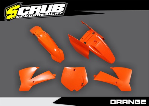 2008 Orange Motocross Plastic Body Kit 