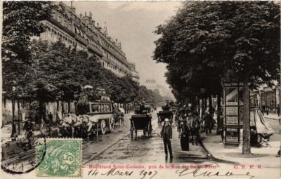 CPA PARIS 6. Boulevard St-GERMAIN aus der Rue des Saints-Peres (535481)