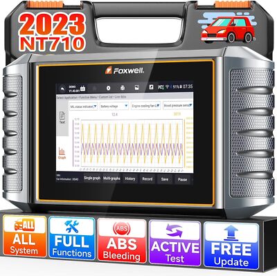 FOXWELL NT710 Bidirectional Diagnostic Tool OBD2 Scanner All System Fit For BENZ