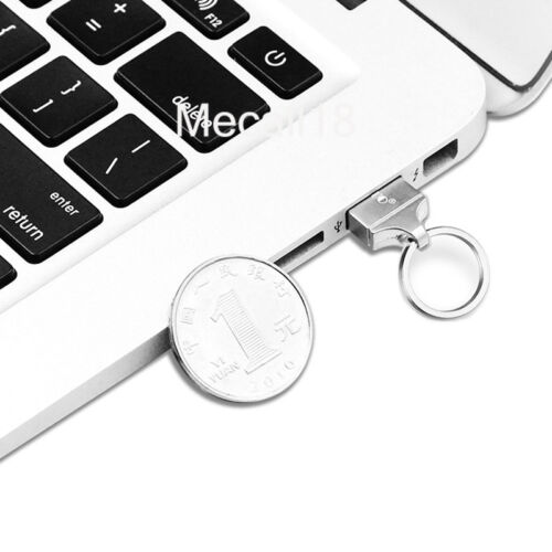 2TB 256GB Metal Mini Ring USB 2.0 Flash Drive Memory Stick Pen U Disk KeyThumb - Afbeelding 7 van 14