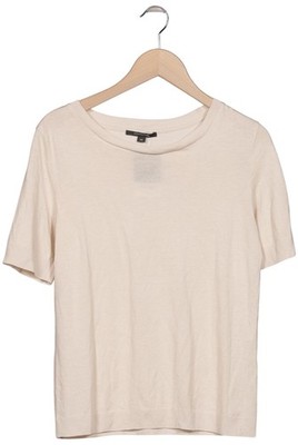 Comma T-Shirt Damen Shirt Kurzärmliges Oberteil Gr. EU 40 Beige #mecg4rh