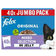 Superior Mixed Selection Wet Cat Food in Jelly, 40x85g Pouches - Value Pack 5.62 per kilo