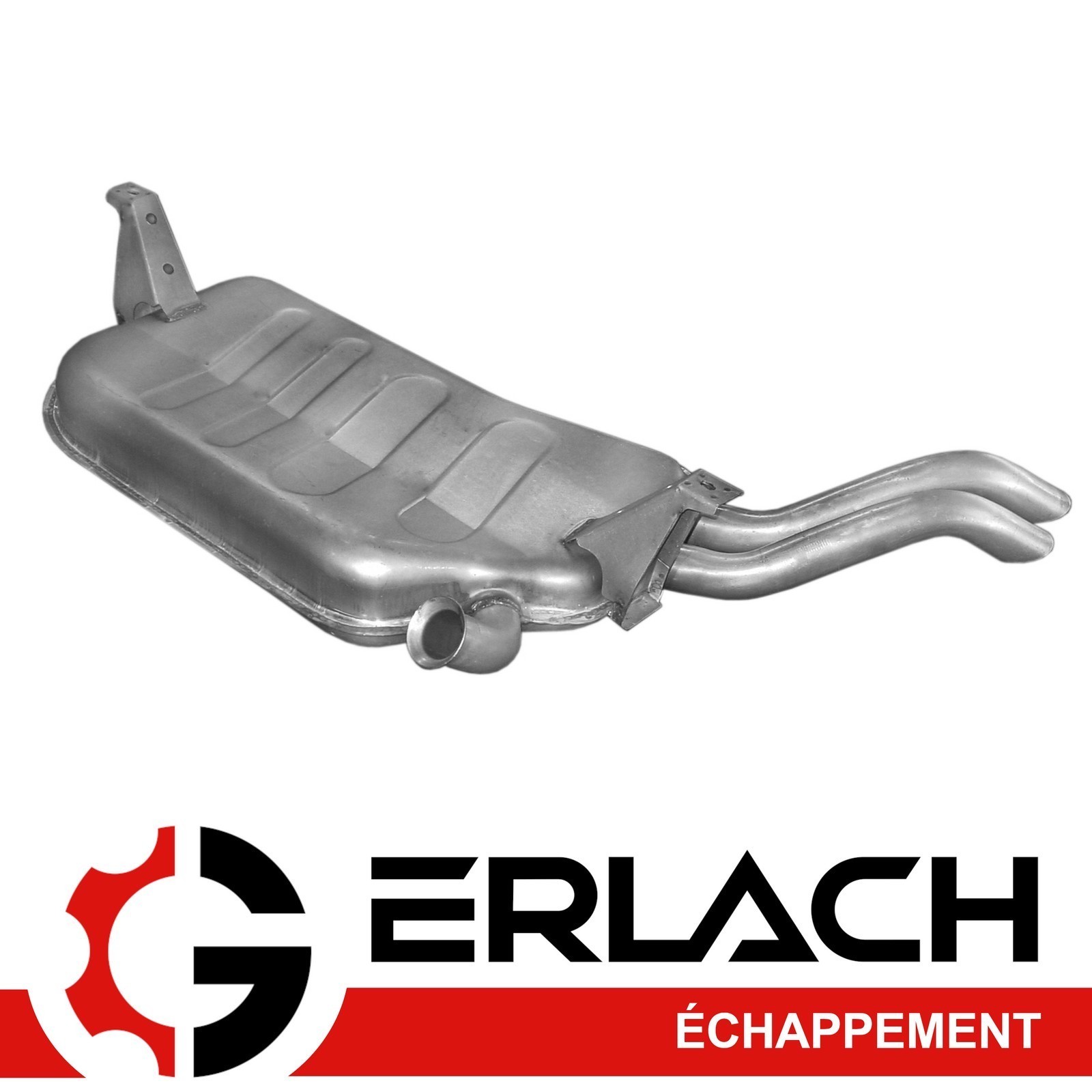 Silencieux arrière pour Renault Laguna II Grandtour en acier aluminisé 721