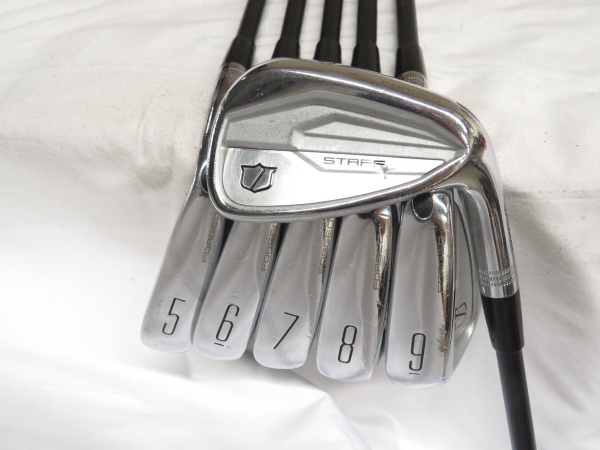 Used RH Wilson Staff Model Iron Set 5-PW KBS TGI 80 Stiff Flex