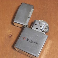 Vtg Park Fliptop Lighter Sparks Untested Q71 Advertising Chemical Mckesson