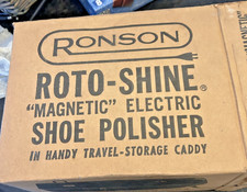 NIB Vintage Ronson Roto-Shine Magnetic Electric Shoe Polisher Works