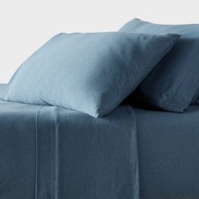 Twin Cotton Jersey Sheet Set Teal Heather - T...