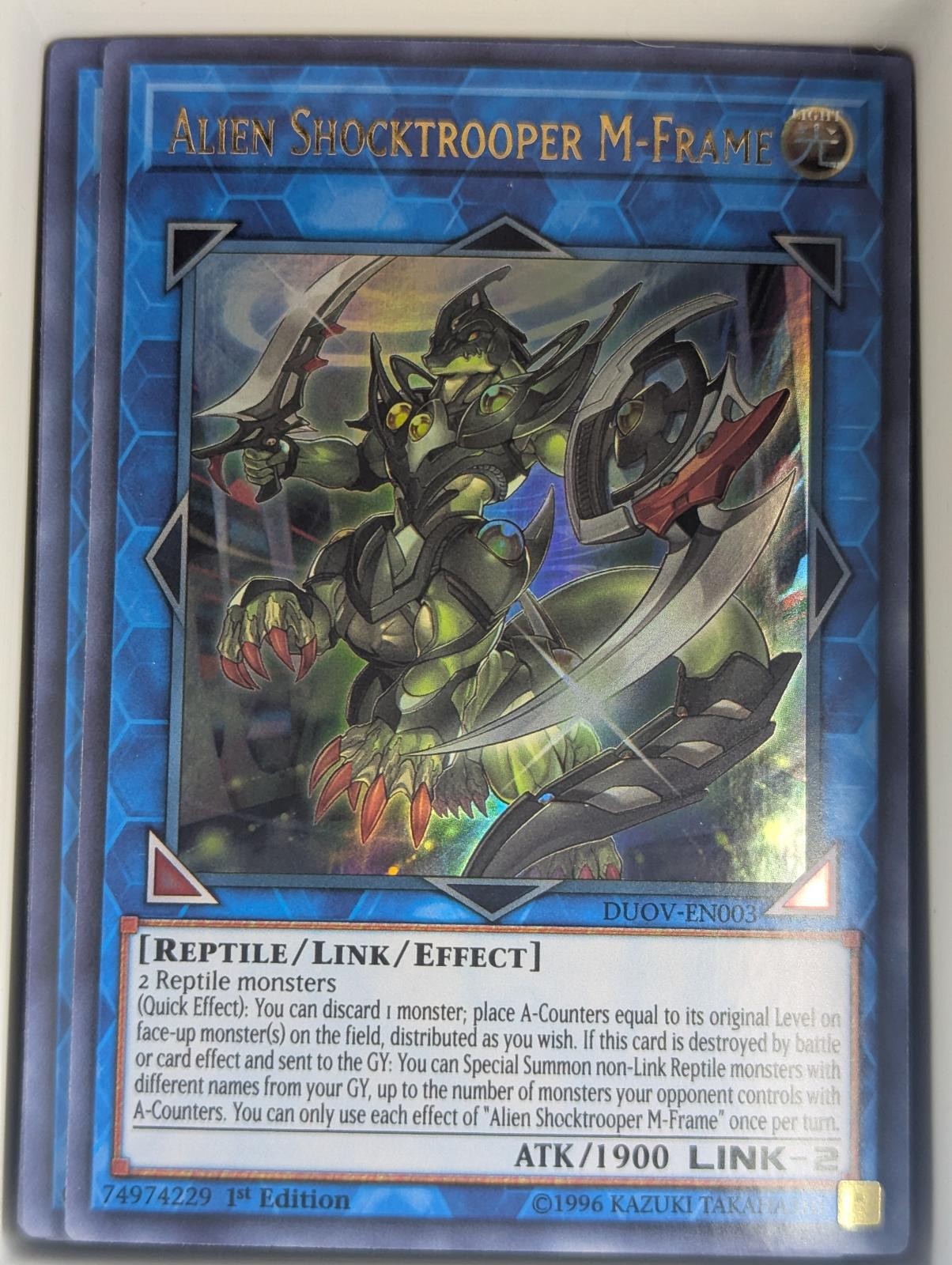 Alien Shocktrooper M-Frame DUOV-EN003 Duel Overload Yu-Gi-Oh 1st Edition NM