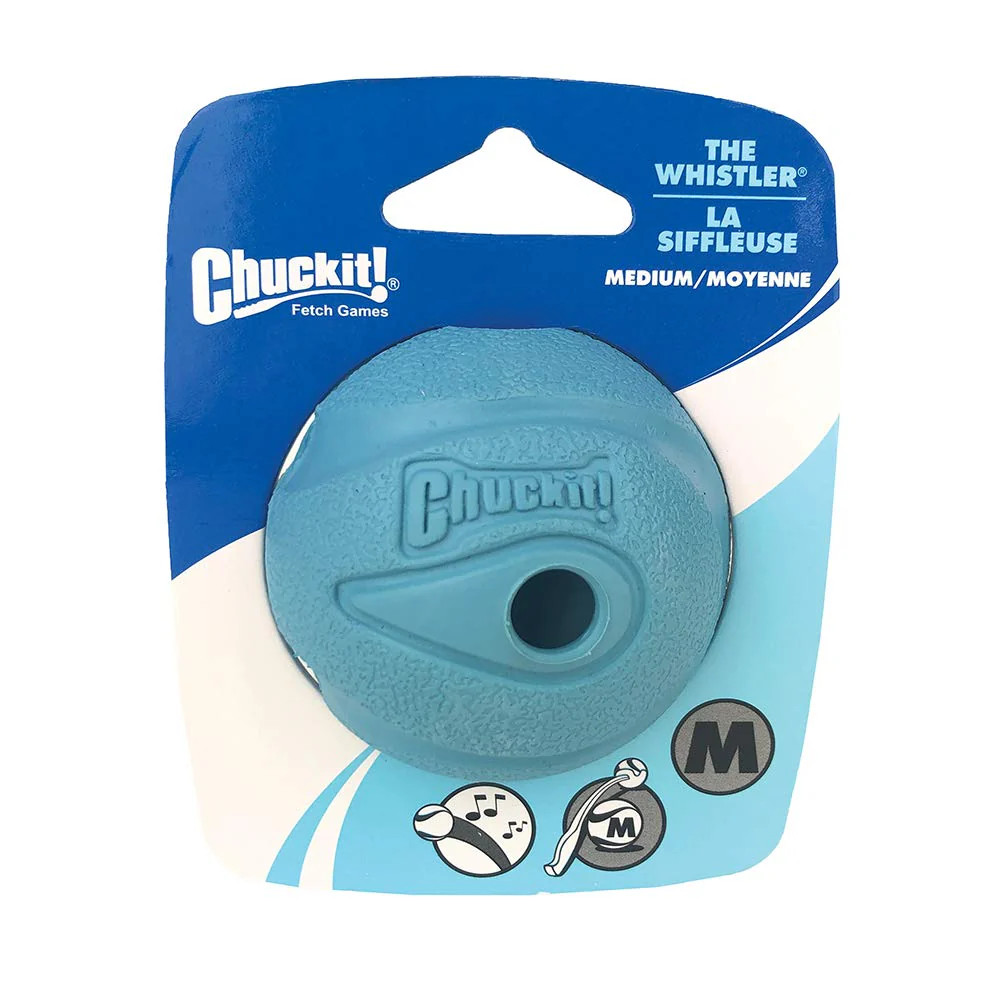 Chuckit! The Whistler Ball Dog Toy - Medium (2.5 Inch) for D