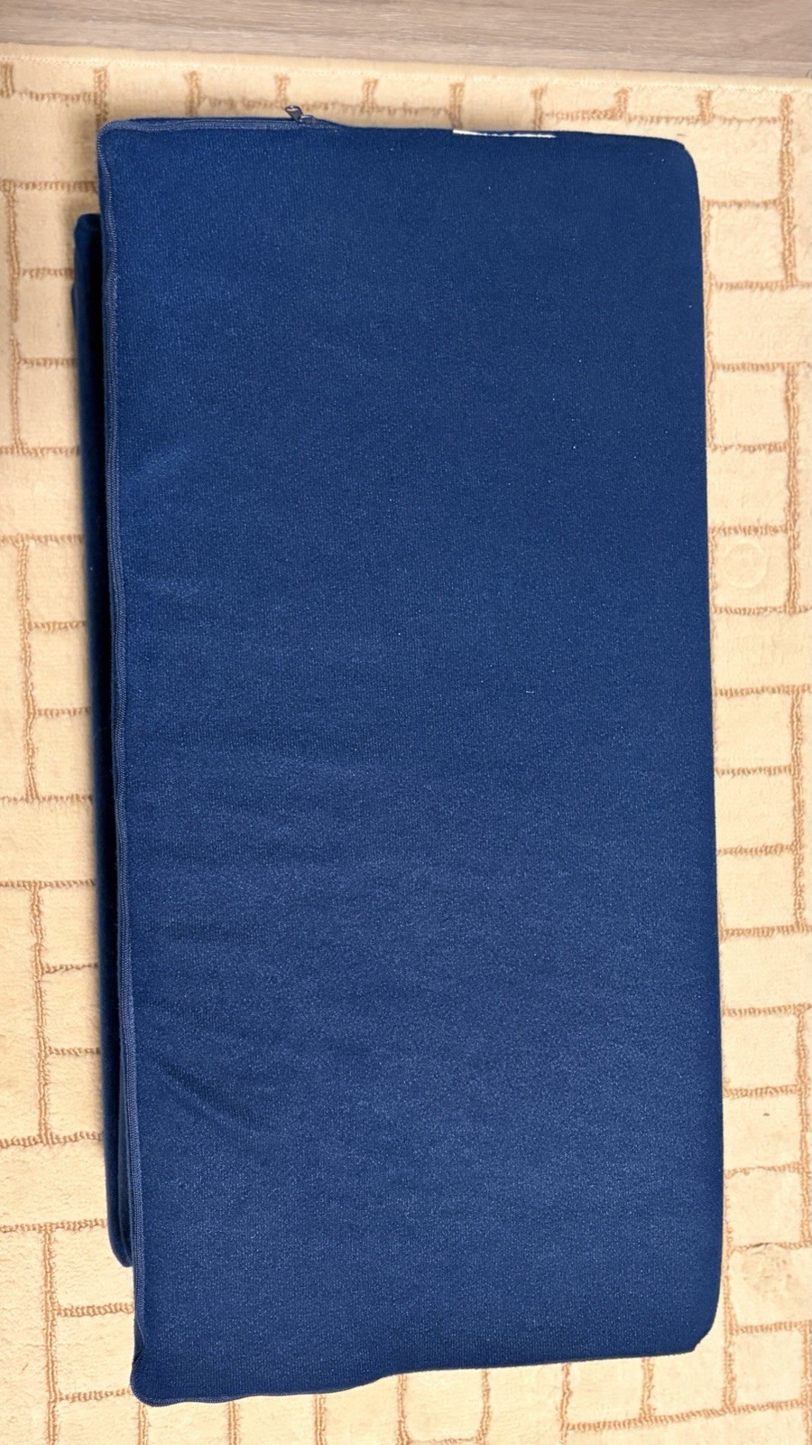 Blue Foldable Futon Mattress Foam Modern Up to 2 Bedroom Living Room Comfortable