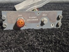 Boeing 727 Flight Recorder Control Panel Assembly 69-15974-9