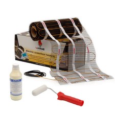 Underfloor Heating Mat 200W/m² Self-Adhesive Mesh 6m² Kit for Tiles, Stone