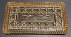 Federal Glass Madrid Pink Depression Glass Rectangular Relish Tray Starburst