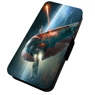 Bedruckte Flip Handyhülle iPhone, Samsung & Huawei Slave 1 Mandalorian Fett